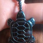 Turtle Charm And Beaded Hematite Necklace Photo 8