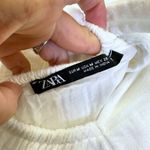 ZARA ‎ Tie Back Tiered Cotton Midi Dress White Size M Photo 5