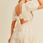 &merci Cream bow tie dress Photo 2