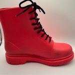 Madden Girl  Boots Portland Size 9 Hot Pink Rain Combat Lace Up Shoes Womens Photo 3