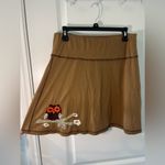 Natural Life Cotton Y2K CampCore Brown Owl Appliqué Sewn On Mini Skirt Sz Large Photo 4
