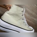 Converse All Star Platform Sneakers High Tops Sage Green White Size 6 Chucks Photo 4
