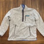 Lauren James Reversible Pullover Jacket For Women Size Medium Polar Blue Photo 10