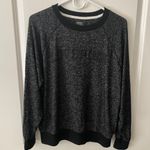 Victoria's Secret PINK Victoria’s Secret Long Sleeve Cozy Crew Black Graphic Sweatshirt  Photo 2