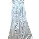 Amsale Bridesmaid Dress ‘Leif’ in Champagne Fluid Satin Size 10 NWT Tan Photo 5