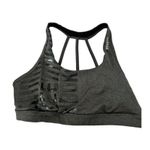 Reebok  sports bra gray size medium branded bra strappy back Photo 0
