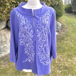 Bob Mackie Wearable Art Purple Open Front Jacket Photo 7