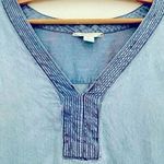 EST. 1946 Light Blue Denim Style Short Sleeve V Neck Top Size L Size L Photo 1