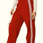 Cali 1850  orange side striped track pants wide leg size small Photo 0