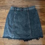 Free People We The Free by Black Denim Skirt Photo 3