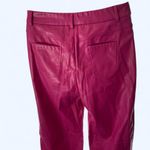 SheIn Pink faux leather trousers w front pockets & zip fly 6 M Photo 2