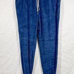 Marine layer Blue Velour High Rise Jogger Pants Photo 0