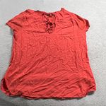 Loft Orange Short Sleeve Double Bow Back Sweater Tank Top Size XLarge EUC Photo 2