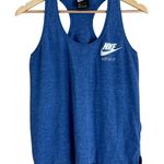 Nike  Tank Top Womens M Blue Cotton Racerback Sporty Athleisure Basic Gym Photo 0