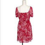 Banana Republic NWOT  Chiffon Leaf Print Dress Square Neckline Photo 5