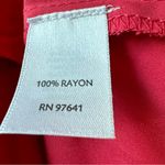 J. Jill Gala Rayon Maxi Sleeveless Shirt Dress w/ Tie at Waist Red/Pink size XLP Red Photo 5