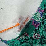 Knox Rose  Dress Women S Green Floral One Shoulder Maxi Smocked Spring Cottage Photo 8