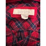 Aerie  Red‎ Plaid Night Shirt Ruffles Size S 29" Long x 17" Pit to Pit Photo 2
