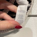 Aerie  WOMENS STRIPED WAFFLE TOP BLACK WHITE SEMI CROPPED MEDIUM Photo 2