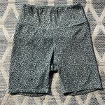 Blue and Black Printed Spandex Biker Shorts Multiple Photo 0