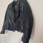 Leather Motorcycle Jacket Size M Photo 2