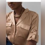 White House | Black Market NWT Soft Shirt with Adjustable Sleeves Photo 2