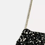 ZARA  dress maxi  Black Sequin Halter party cocktail night out evening date Photo 5