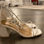 Nasty Gal white  wrap up heels Photo 0