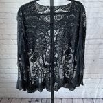 None Black Lace Swim Cover Up One Size Photo 1