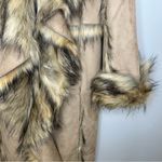 Donna Saylers Fabulous Furs Full Length Cascade Faux Wolf Coat Size L NWT Tan Size L Photo 8