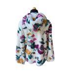 Anthropologie  Rosemarie Hooded Sherpa Jacket Teddy Sweater Floral XS Photo 7