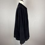 CP Shades Women Open Front Corduroy Jacket Size M Black Cotton Pockets Lagenlook Photo 6