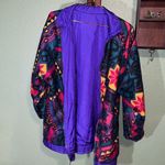 Vintage reversible Abstract funky multicolor nylon 90s bomber windbreaker jacket Photo 7