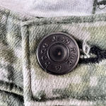 Rag and Bone  Skinny Ankle Jeans Size 24 Green Camo Low Rise EUC Photo 7