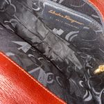 Salvatore Ferragamo ‎ Brown Gancini Shoulder Bag Leather Authentic Photo 7