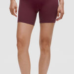 Lululemon Size 10 Align High Rise Burgundy Yoga Fitness Hidden Pockets Shorts Photo 0