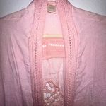 Forgotten Grace  Crochet Cardigan Size XL Kimono Vest Duster Topper Dusty Peach Photo 10