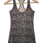 Lululemon  Cool Racerback Tank Top Black Tan Animal Print Womens Size Small S Photo 0