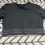 Good American  Black Icon Jersey Crop Top Photo 5