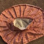 Pink plaid pleated high waist school girl skirt size small Photo 8