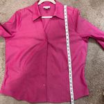 Coldwater Creek  Pink Button-Down Blouse 3/4 Sleeve Professional Shirt XL‎ Photo 6
