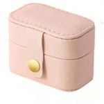 1pc Portable Jewelry Case only Small Box gift stocking stuffer Organizer Travel Pink Photo 0