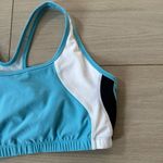 Nike Blue and White  Sports Bra Size Large Photo 3
