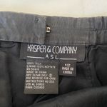 Kasper Vintage  & Company ASL women’s solid black pure silk soft‎ maxi skirt 12 Photo 6