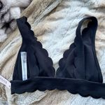 Victoria's Secret Victoria’s Secret Black Scallop Trim 2 Piece Swim Suit Size XSmall NWT Photo 4