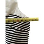 Danny & Nicole  Sleeveless Striped Ivory Dress With Lace Black Stripe Size 14P Photo 14