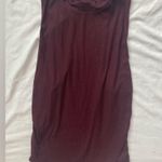 prAna  Maroon High Neck Ribbed Racerback Tank Top Size Large Photo 0