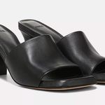 Vince  Lulu Heel Sandals Black Leather Size 10 US 41 EU NIB Timeless Minimalist Photo 0