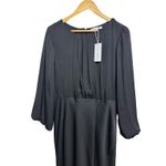 Baltic Born ‎ high line satin midi dress black size XL NEW Photo 1