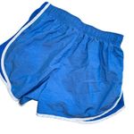 Nike Light Blue & White  Athletic Fitness Shorts Women’s Size Small Medium Design Photo 2